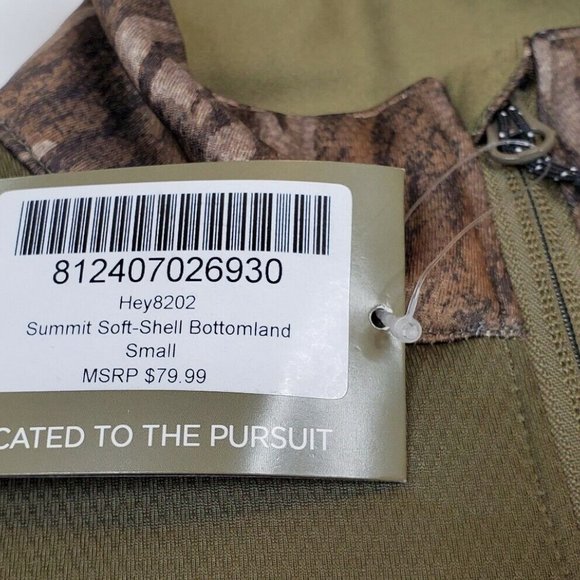 Heybo Summit Soft Shell Bottomland Camo Jacket Men's Small - Picture 4 of 8